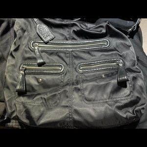 DKNY Nylon Black Messenger Bag